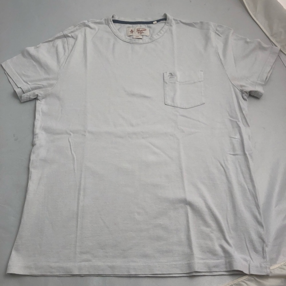 Original Penguin light gray short sleeve t-shirt L